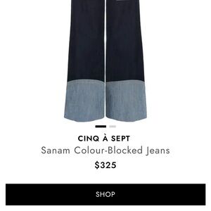 Cinq à Sept Sanam Jeans Size 2